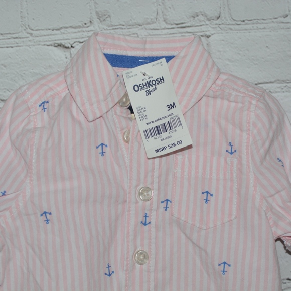 Baby Boy OshKosh B'gosh® Anchors Button Front Body - Picture 3 of 4